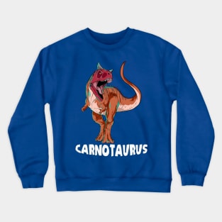 Carnotaurus Dinosaur Design Crewneck Sweatshirt